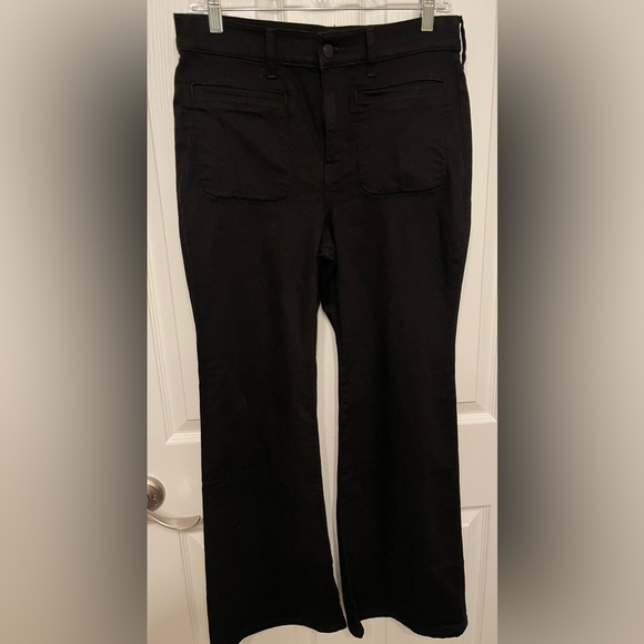 J.Crew Re-96’ Black High Rise Flare Denim Jeans Size. 28P